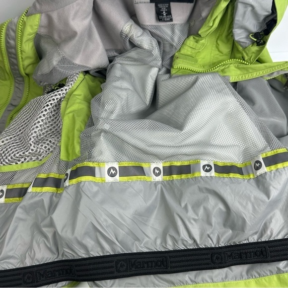 Marmot Jacket Medium Lime Green Double Lined Womens Zip Up Coat - Picture 7 of 14
